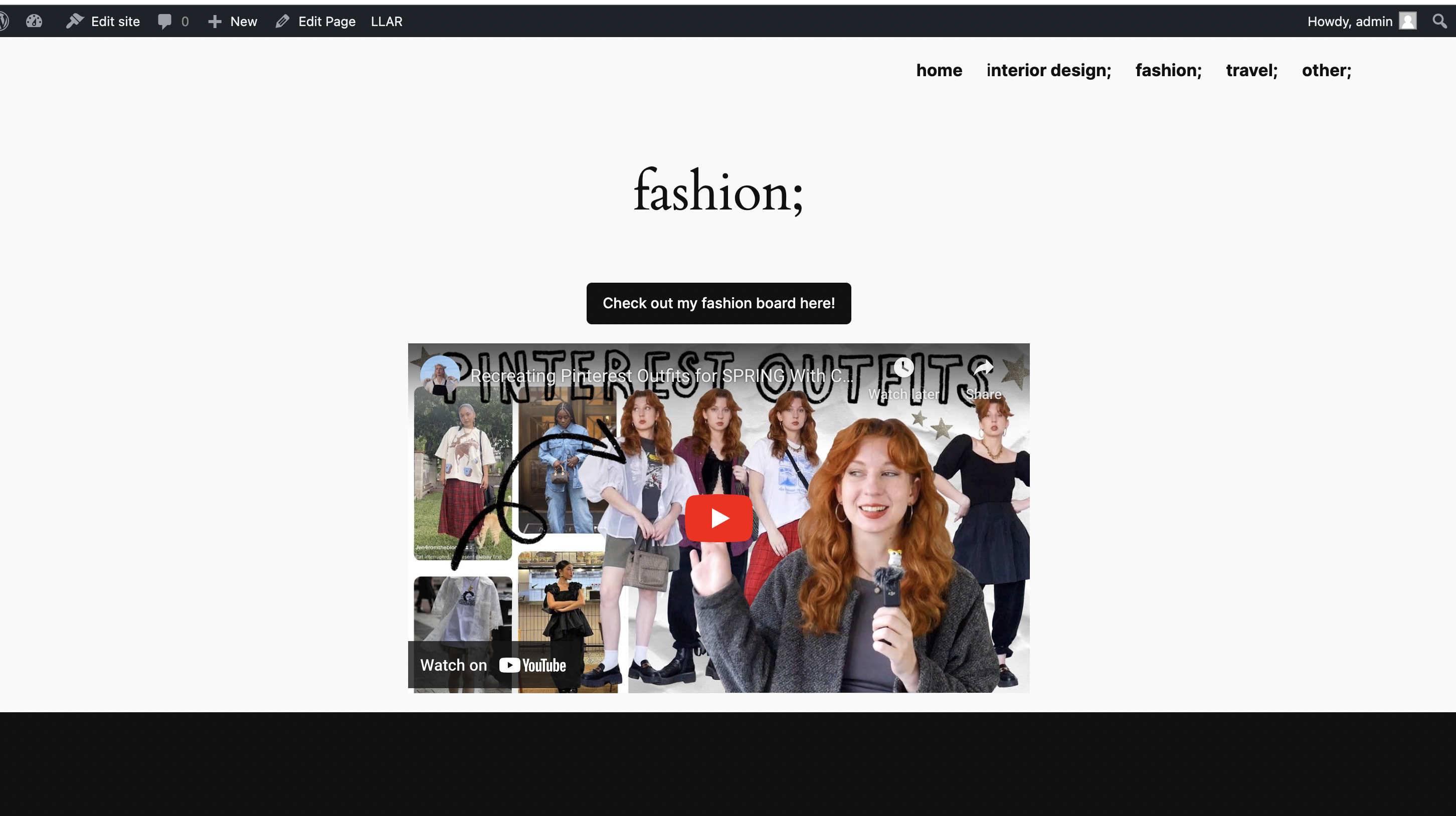 Screenshot of Final Project
